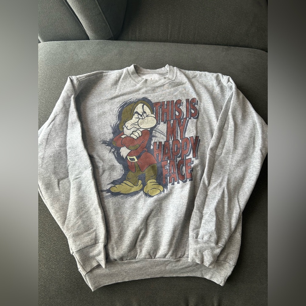 Disney's Grump "This is my happy face" Sweatshirt